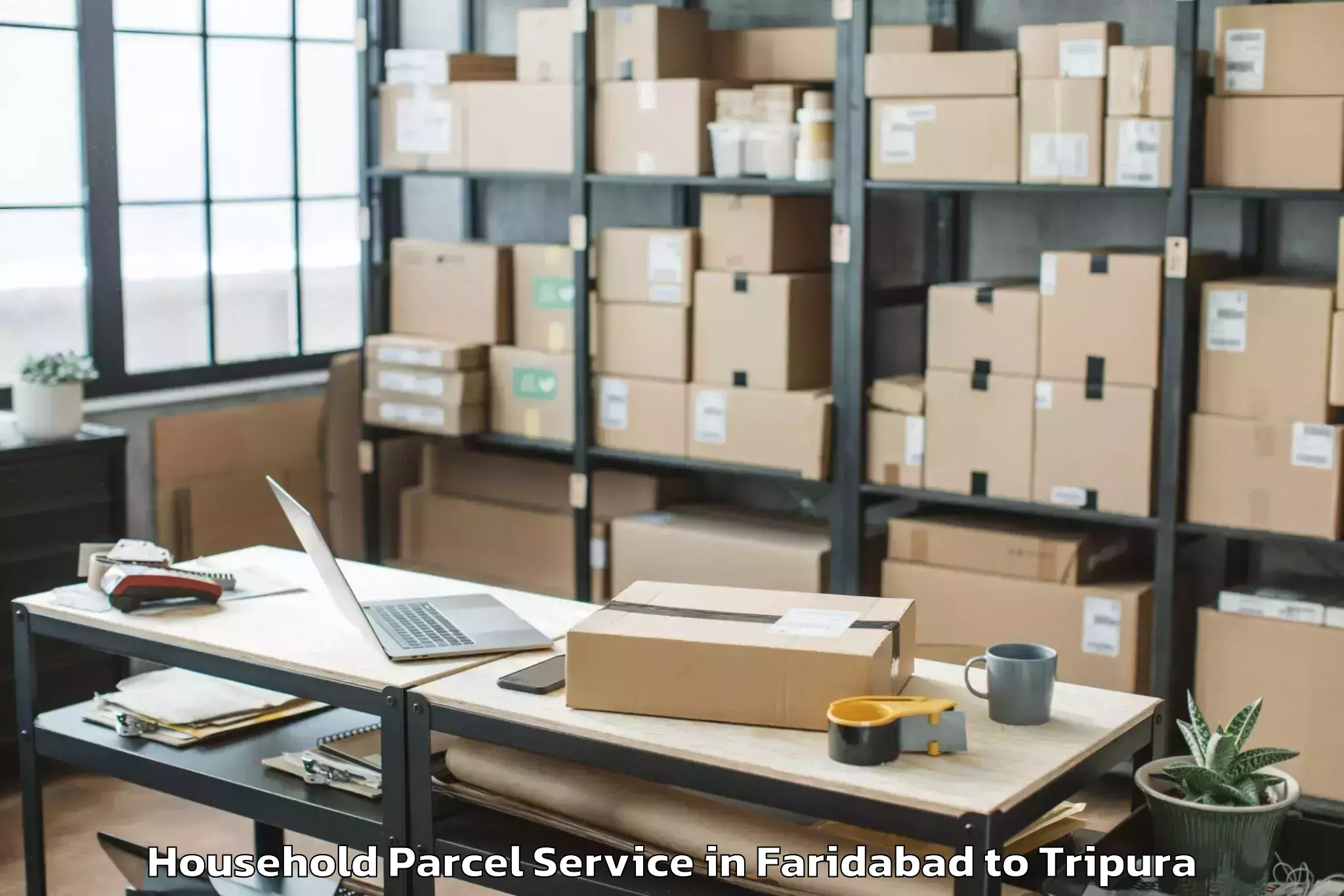 Leading Faridabad to Khowai Household Parcel Provider